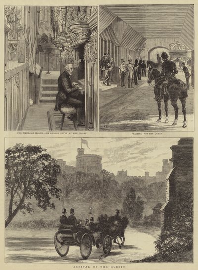 The Royal Wedding at Windsor by Alfred Chantrey Corbould